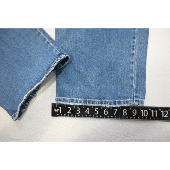 Levi's 505 Regular Fit Straight Stretch Rugged Denim Blue Jeans Mens Sz 50 x 30 - Picture 3 of 11